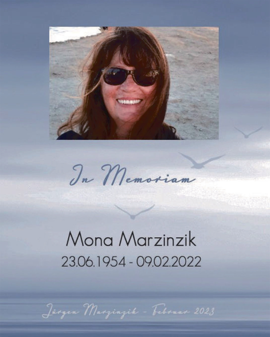 Traueranzeige von Mona Marzinzik von Berliner Morgenpost